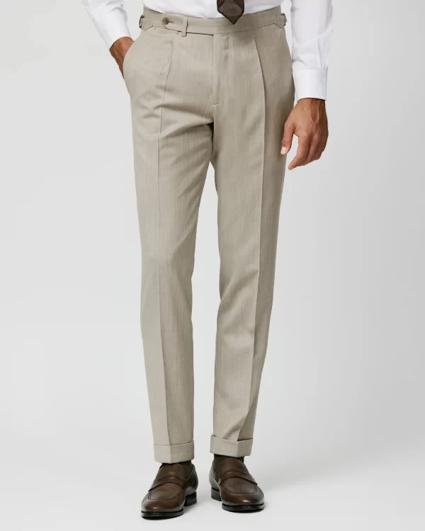 ASF011 Oatmeal-Wool-Silk-Linen - Bogey's Timeless Fashions