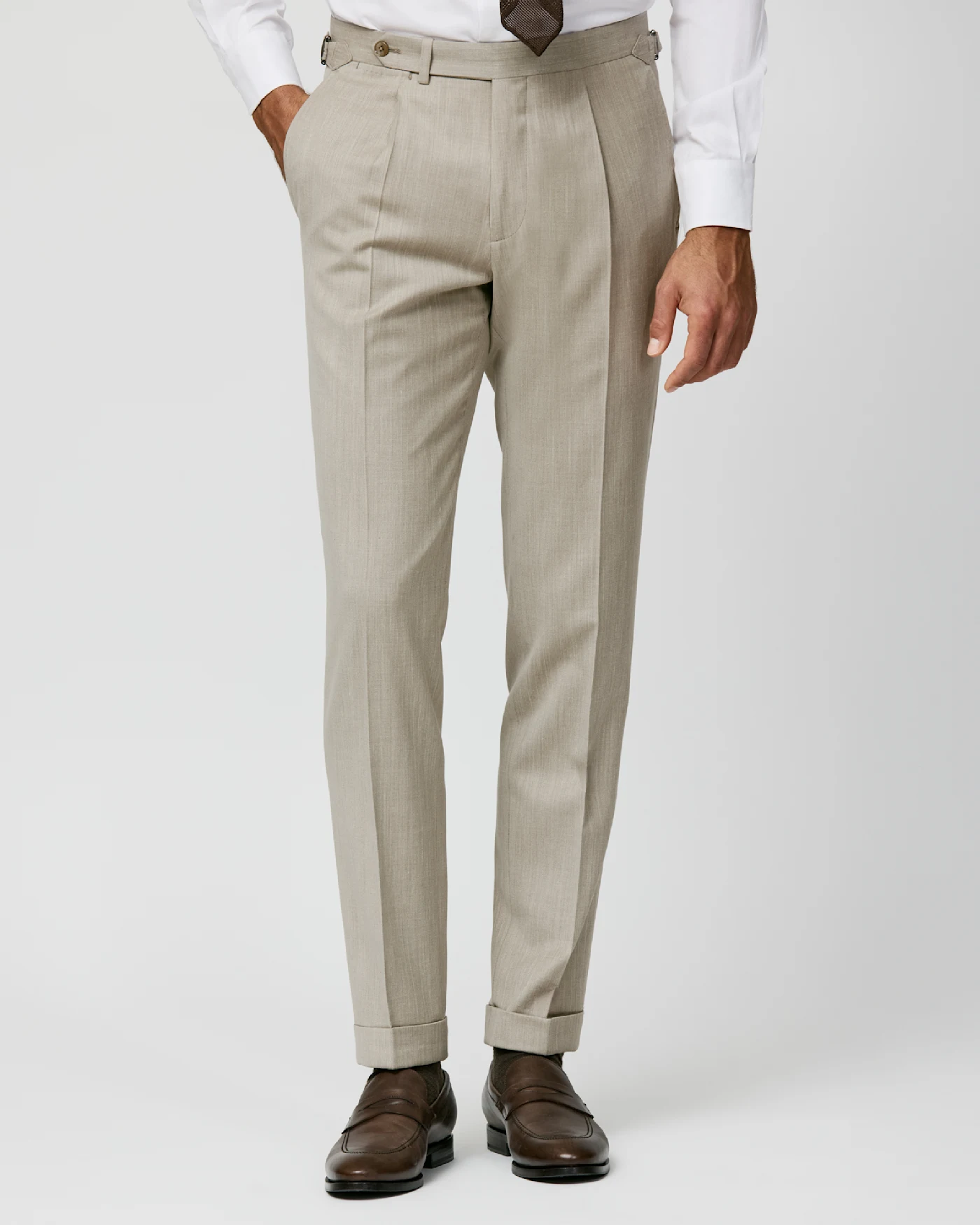 ASF011 Oatmeal-Wool-Silk-Linen - Bogey's Timeless Fashions