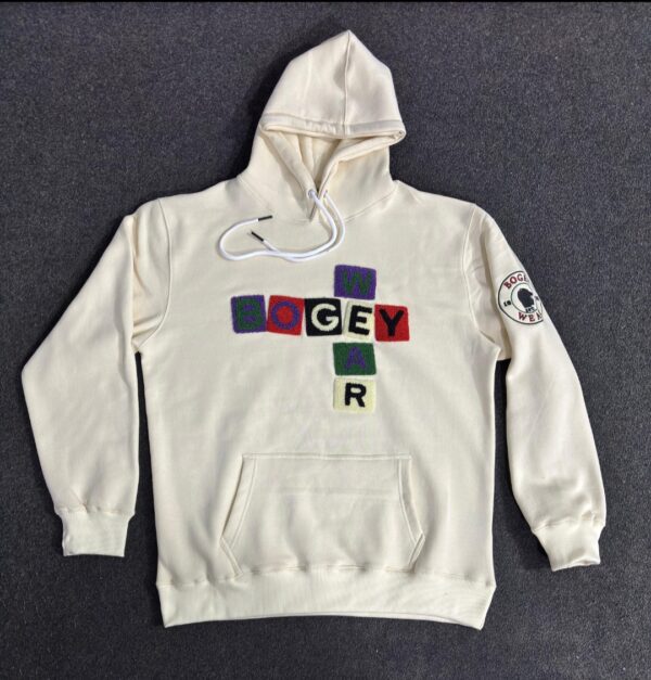 Unisex-Premium Heavy Hoodie with Chanelle Letters - Image 3