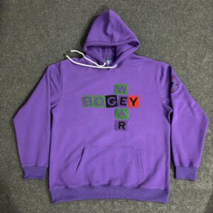 Purple Channel Letter Hoodie