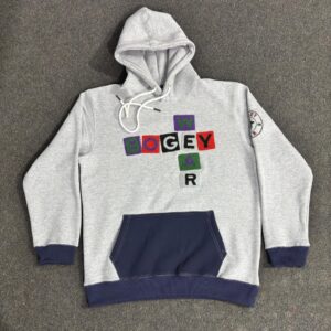 Grey Channel Letter Hoodie