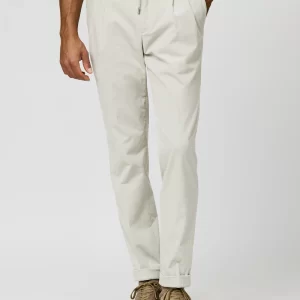 6019 ice gray cotton corduroy pants