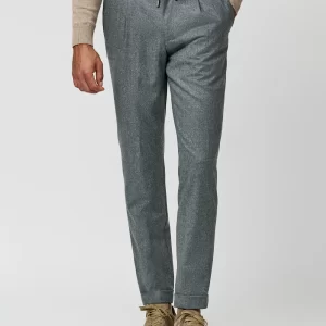 fln005 2 heathered gray cashmere drawstring