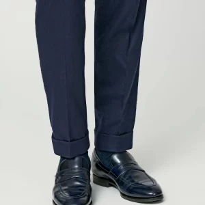 poa05 polished antique blue leather soles