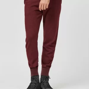 ks10200 red wine cashmere pants