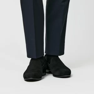 sde01 suede black dress pumps