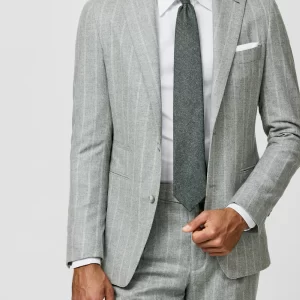 6024 stone grey wool-cashmere with chalk stripe