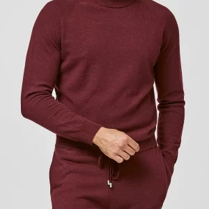 wine red cashmere turtle ks10200