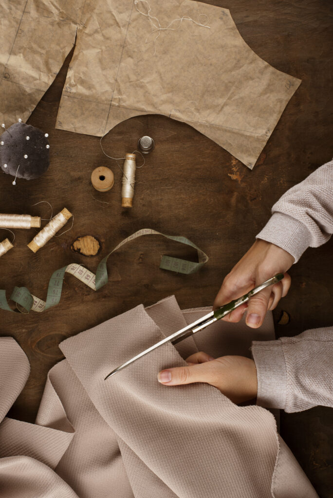 tailoring items arrangement still life